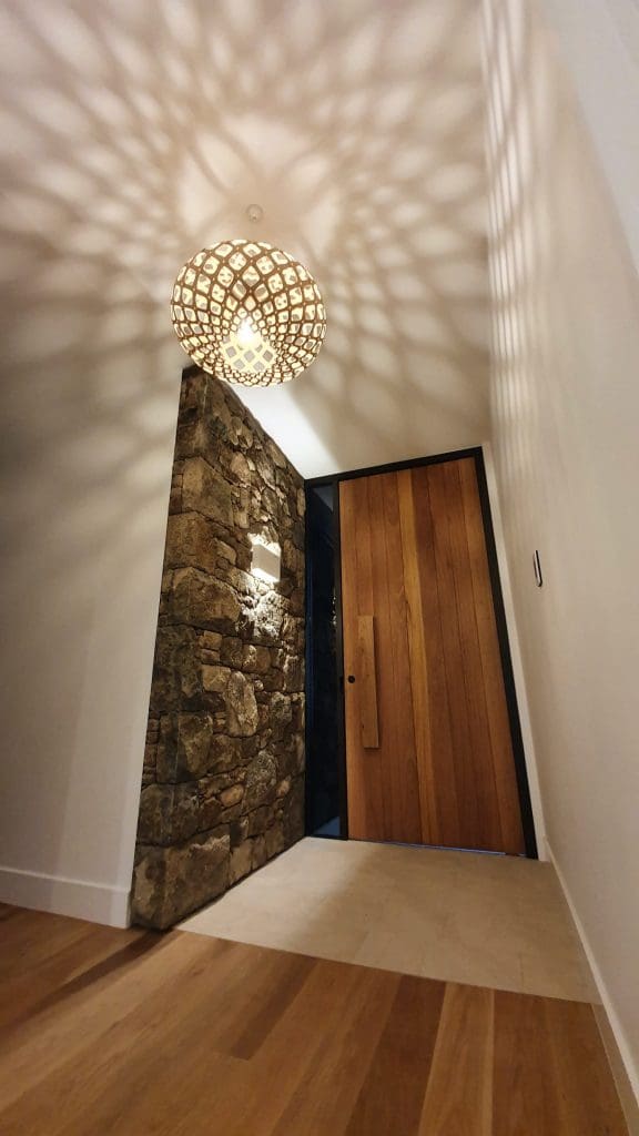 Stylish light fitting by Byron Bay, Lennox Head interior designer
